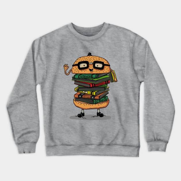 Geek Burger Crewneck Sweatshirt by dudeowl